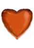 Шар (18''/46 см) Сердце, Оранжевый